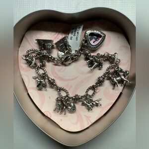 Brighton Dog Lover Charm Bracelet
Silver
Size 8inches